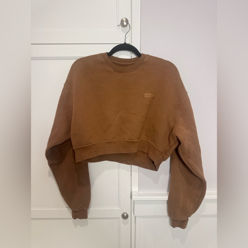 SET Active Brown Cropped Sweatshirt - Size S